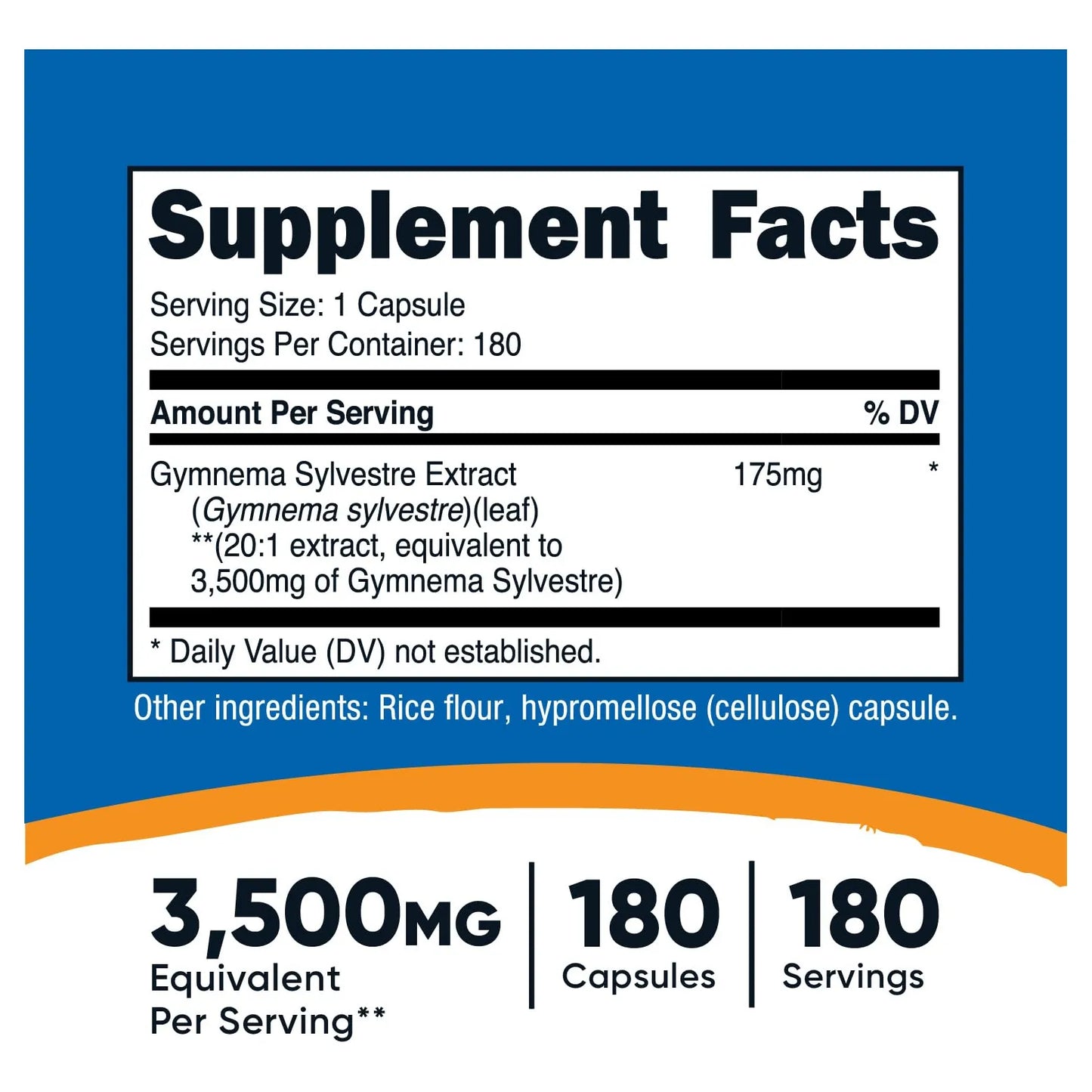 Gymnema Sylvestre 3500 Mg Extracto 20 1 180 Capsulas Sin Omg Y Vegetariano