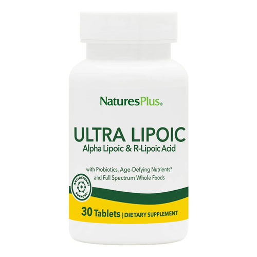 Natures Plus Ultra Lipoico 30 Tabletas Antioxidante Con Probióticos Sin Gluten