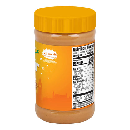 Crema Cremosa De Mantequilla De Maní Tostado Con Miel Pack X12 Frascos 16.3 Onzas