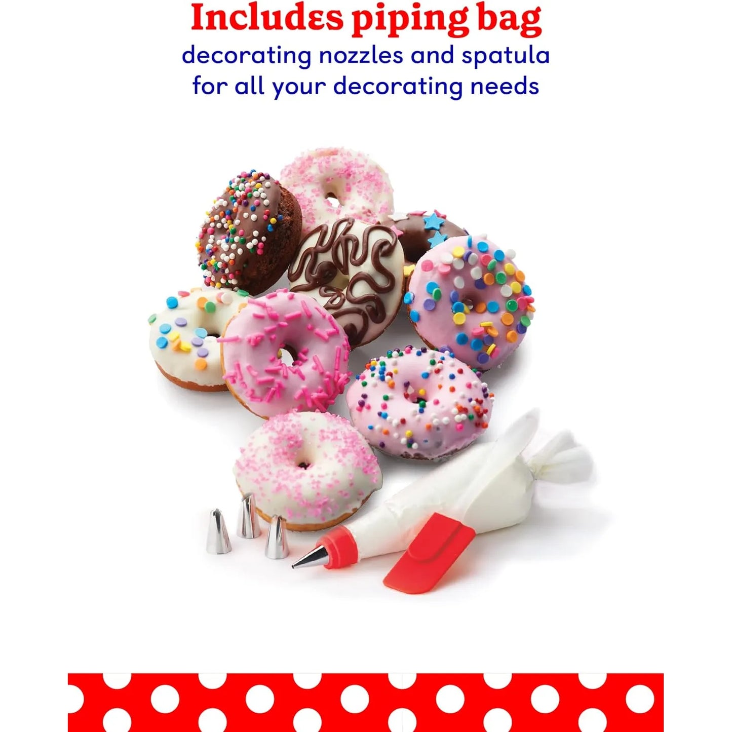 Betty Crocker Mini Máquina De Donas Antiadherente Hornea 7 Donas En Minutos