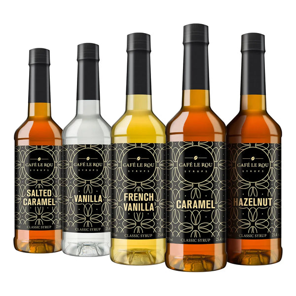 Jarabe De Café Variado Caf Le Rou Paquete De 5 Sabores Naturales Sin Gluten