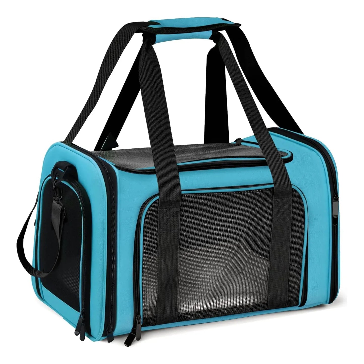 Maleta Plegable Transporte Mascotas Aprobado Aerolineas Color Azul
