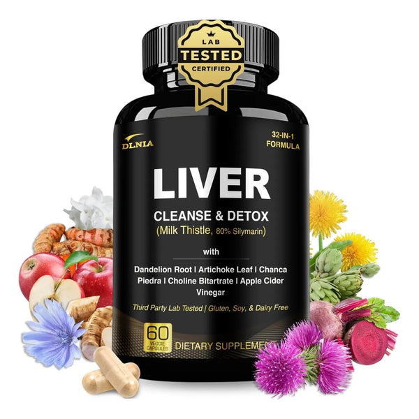 Fórmula 32 En 1 Limpieza Hígado Vinagre Sidra Manzana Cardo Mariano Alcachofa