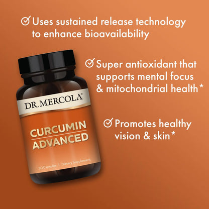 Curcumina Avanzada 500 Mg 30 Cápsulas Extracto Raíz Curcuma Antioxidante