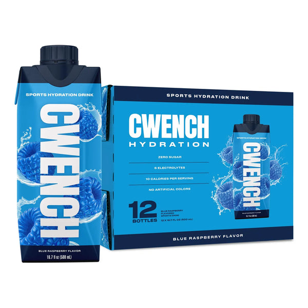 Bebida Hidratante Frambuesa Azul Cwench Pack X12 Electrolitos Y Vitaminas