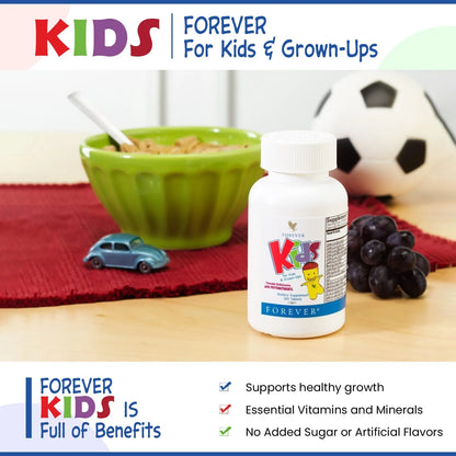 Multivitaminas Masticables Para Niños Sabor Uva 120 Tabletas Paquete De 2