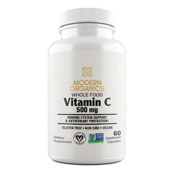 Vitamina C 500 Mg Con Extracto Cereza Acerola Complejo Bioflavonoide 60 Capsulas Veganas