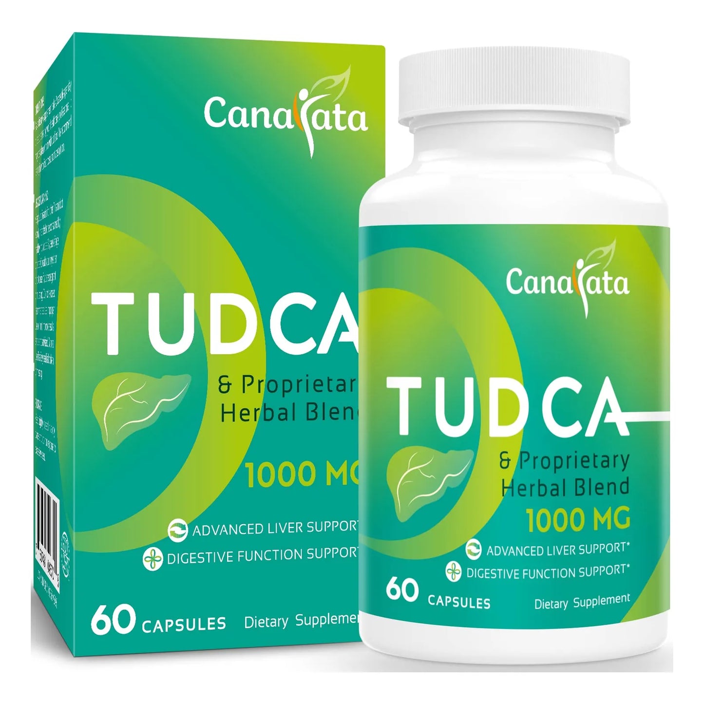 Suplemento TUDCA 1000 Mg Apoyo Hepático 60 Cápsulas Veganas Con Cardo Mariano Y Hierbas