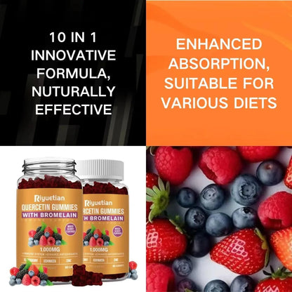 Quercetina 1000 Mg Con Bromelina Zinc Y Vitamina C Suplemento Inmunologico