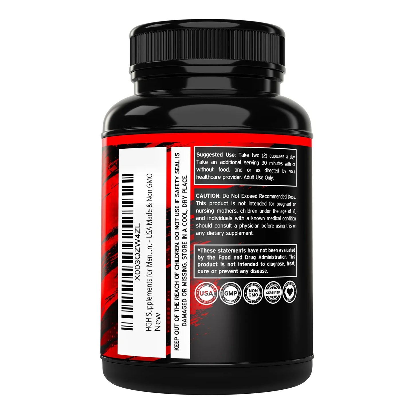 Suplemento Hgh 120 Capsulas 1500 Mg Crecimiento Muscular Y Recuperacion