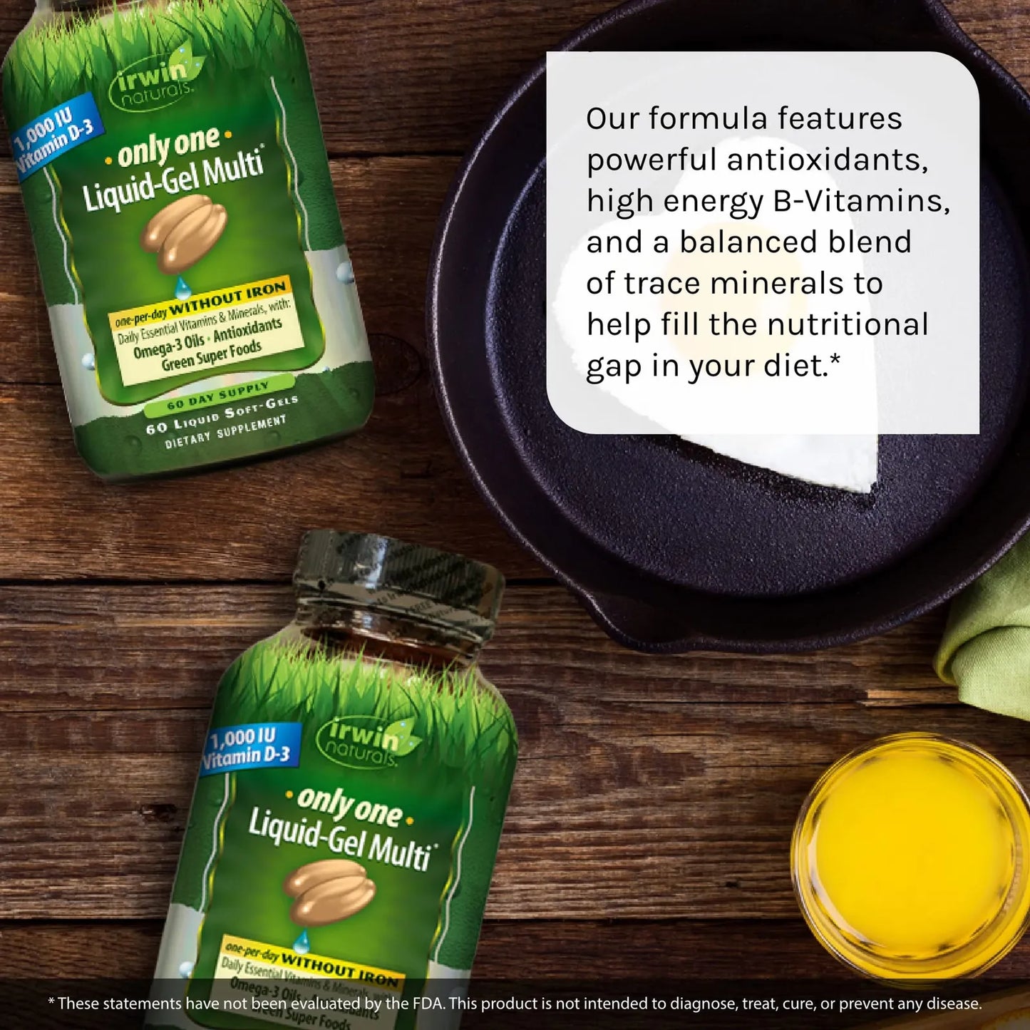 Multivitaminico Liquido 60 Geles Suaves Paquete Doble Omega 3 Antioxidantes