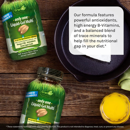 Multivitaminico Liquido 60 Geles Suaves Paquete Doble Omega 3 Antioxidantes
