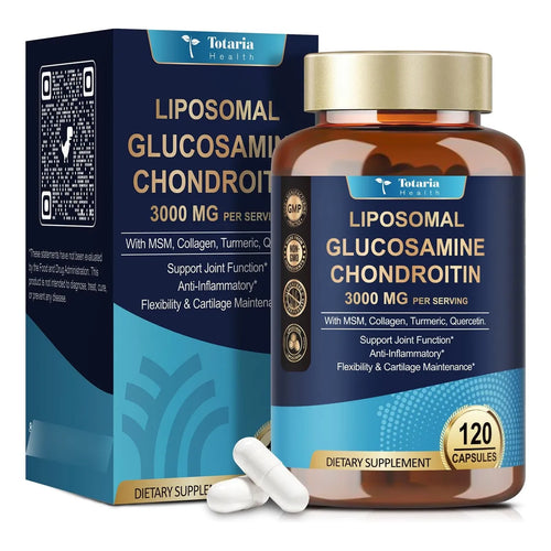 Glucosamina Condroitina MSM 3000 Mg 120 Capsulas Soporte Articular HSA FSA