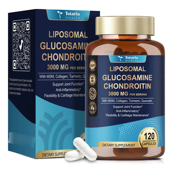 Glucosamina Condroitina MSM 3000 Mg 120 Capsulas Soporte Articular HSA FSA