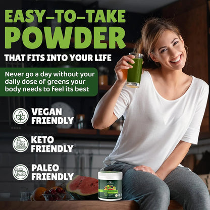 Superalimento Verde En Polvo Para Batidos 42 Ingredientes Nutritivos