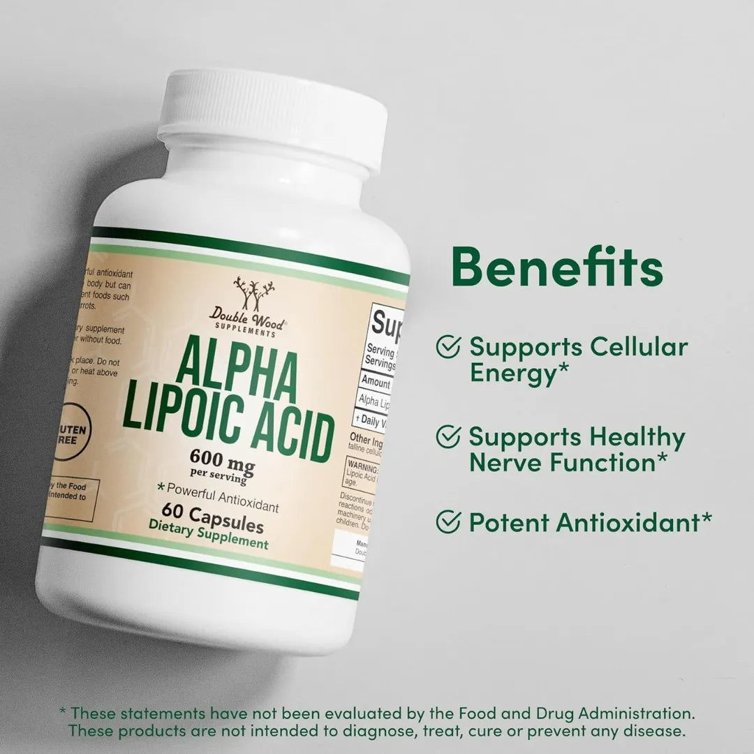Acido Alfa Lipoico 600 Mg 60cap - Imagen 3