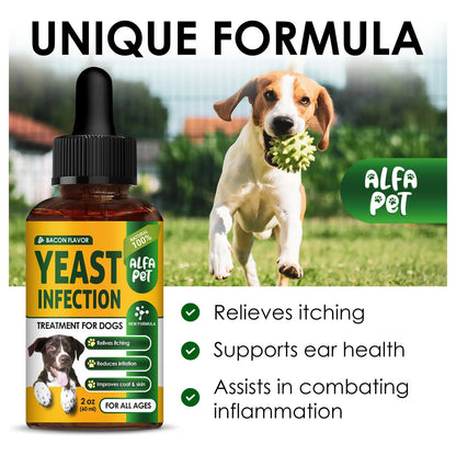 Tratamiento Líquido Herbal Para Infección Por Levaduras En Perros Alivia Picazón Y Alergias