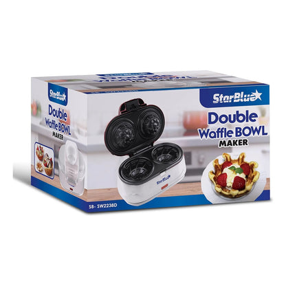 Máquina Para Hacer Gofres Doble Starblue Blanco Desayunos Perfectos En Minutos