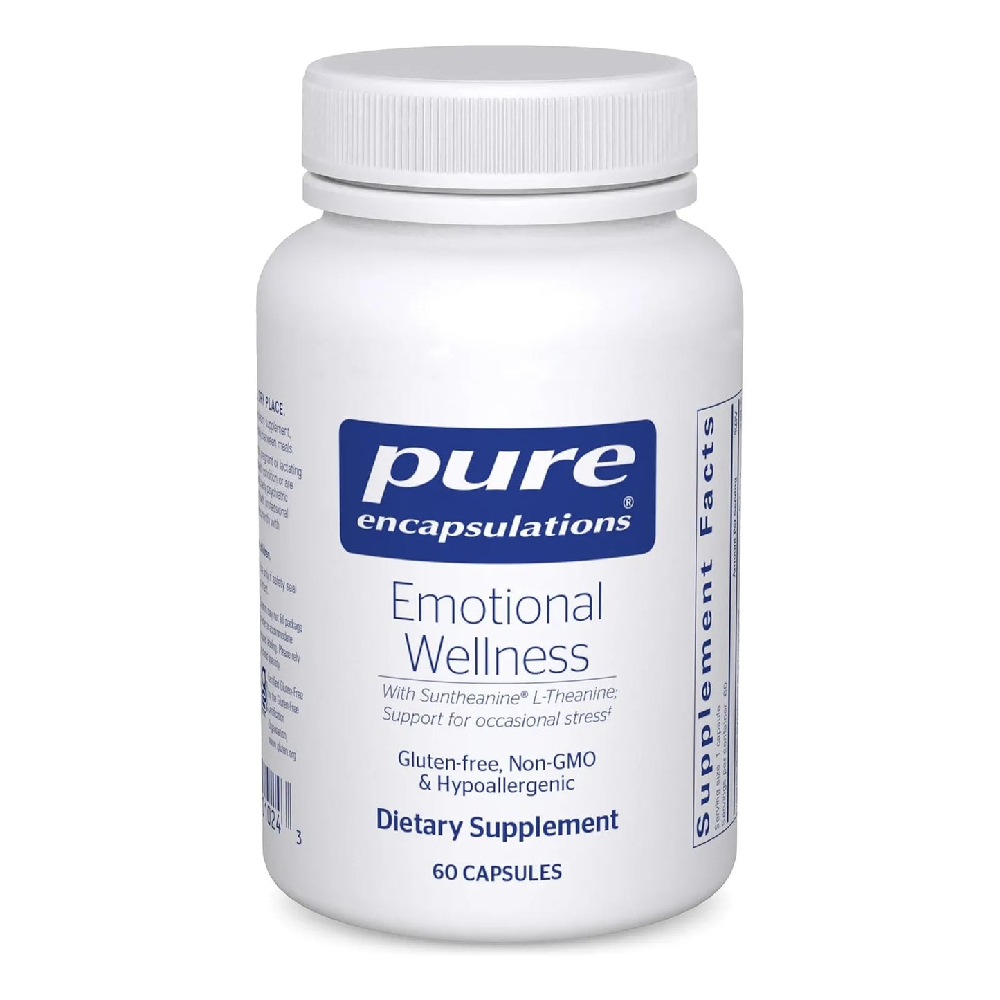 Suplemento Para Manejo Del Estrés Y Bienestar Emocional 60 Cápsulas Pure Encapsulations