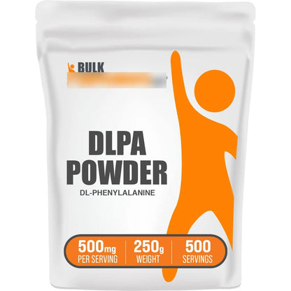 DL Fenilalanina En Polvo 500 Mg Aminoacidos 250 G Suplemento Sin Gluten