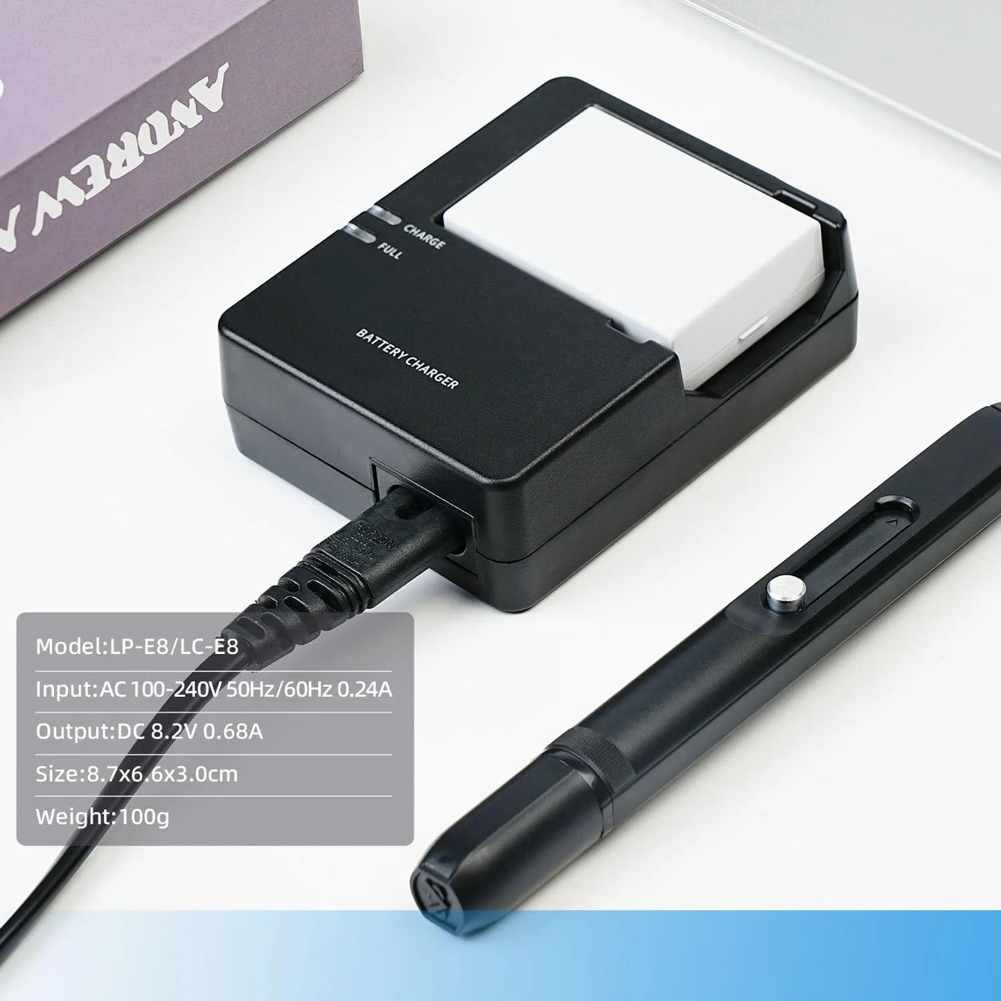 Cargador LP-E8 Compatible Canon EOS Rebel T2i T3i T4i T5i 550D 600D 650D 700D Con Protección Avanzada
