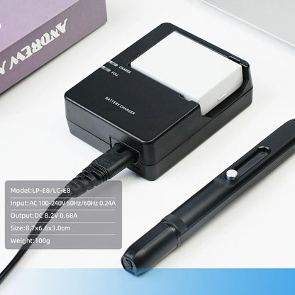 Cargador LP-E8 Compatible Canon EOS Rebel T2i T3i T4i T5i 550D 600D 650D 700D Con Protección Avanzada