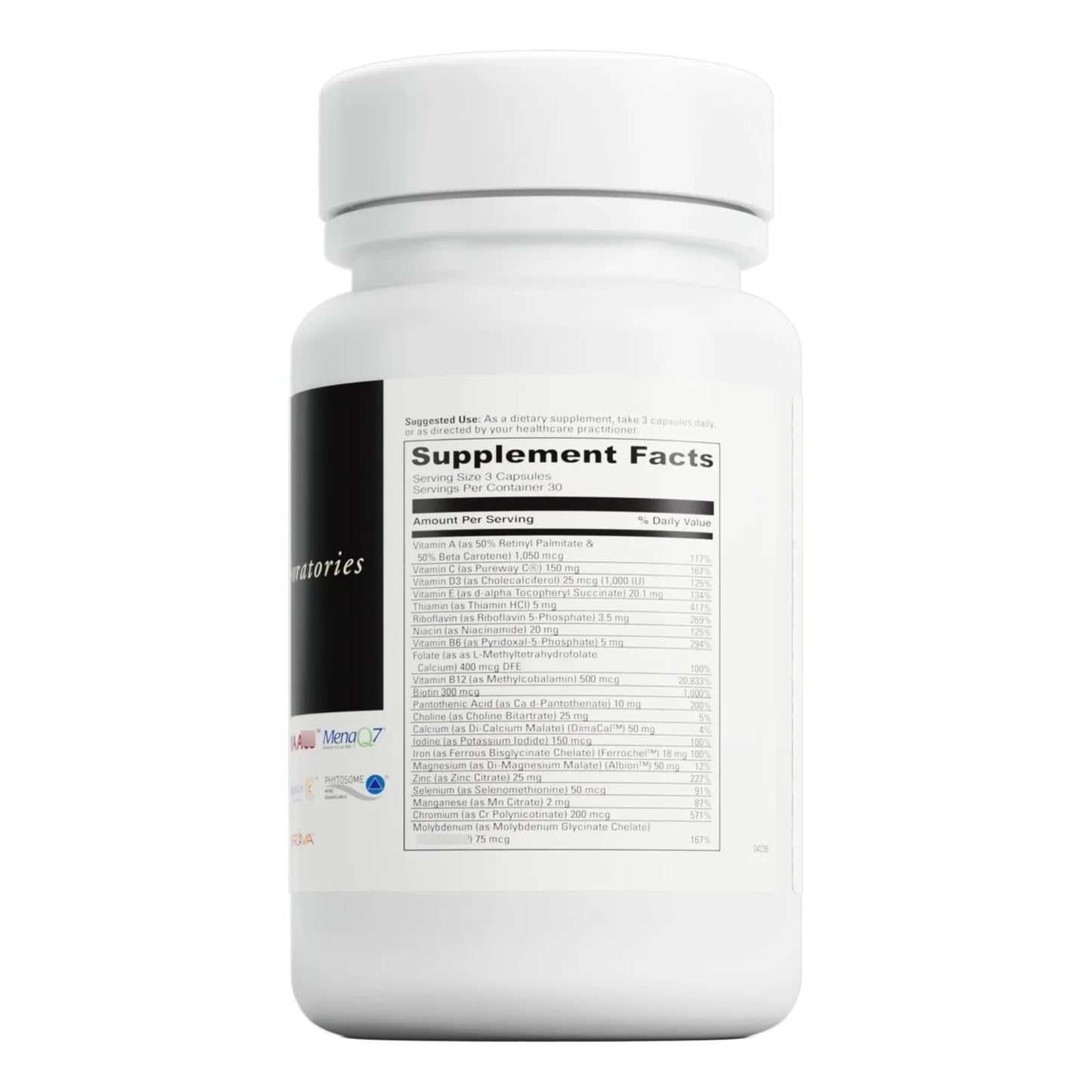 Multivitaminico Mujeres Vitaminas B6 B12 C K2 90 Capsulas Soporte Hormonal Ocular