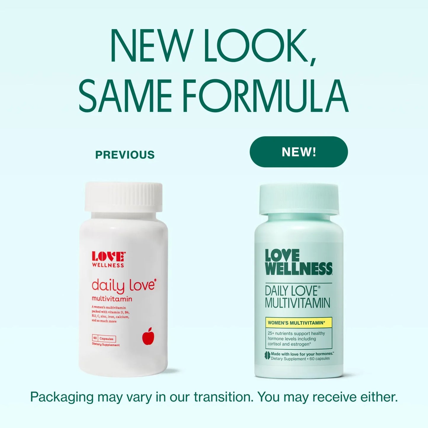 Daily Love Multivitaminico Para Mujeres 60 Capsulas Apoyo Inmunidad Y Hormonal
