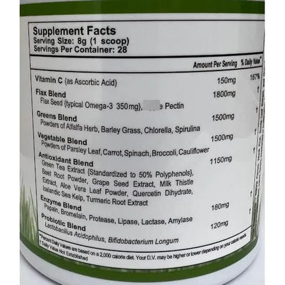 Super Omega Greens Polvo Completo De Superalimentos Con Verduras Y Antioxidantes
