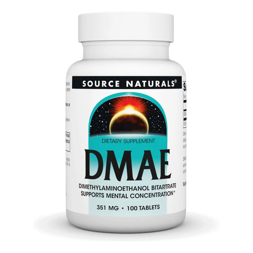 DMAE Bitartrato 100 Tabletas Apoya Concentración Mental Y Memoria