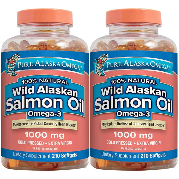 Aceite De Salmon Salvaje De Alaska 1000 Mg Capsulas Blandas 420 Unidades