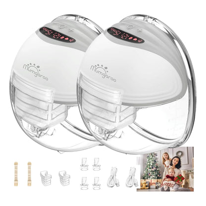 Extractor De Leche Electrico Portatil Mumgaroo 3 Modos 12 Niveles Manos Libres