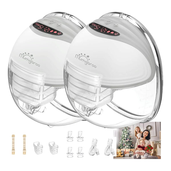 Extractor De Leche Electrico Portatil Mumgaroo 3 Modos 12 Niveles Manos Libres