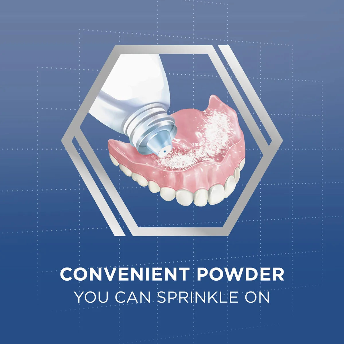 Polvo Adhesivo Extra Fuerte Para Dentaduras Postizas 45 Gram Sujeción Duradera Y Cómoda
