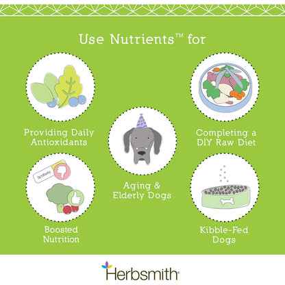 Multivitamínico Natural Para Perros Con Antioxidantes Herbsmith Superfood 6.5 Onzas