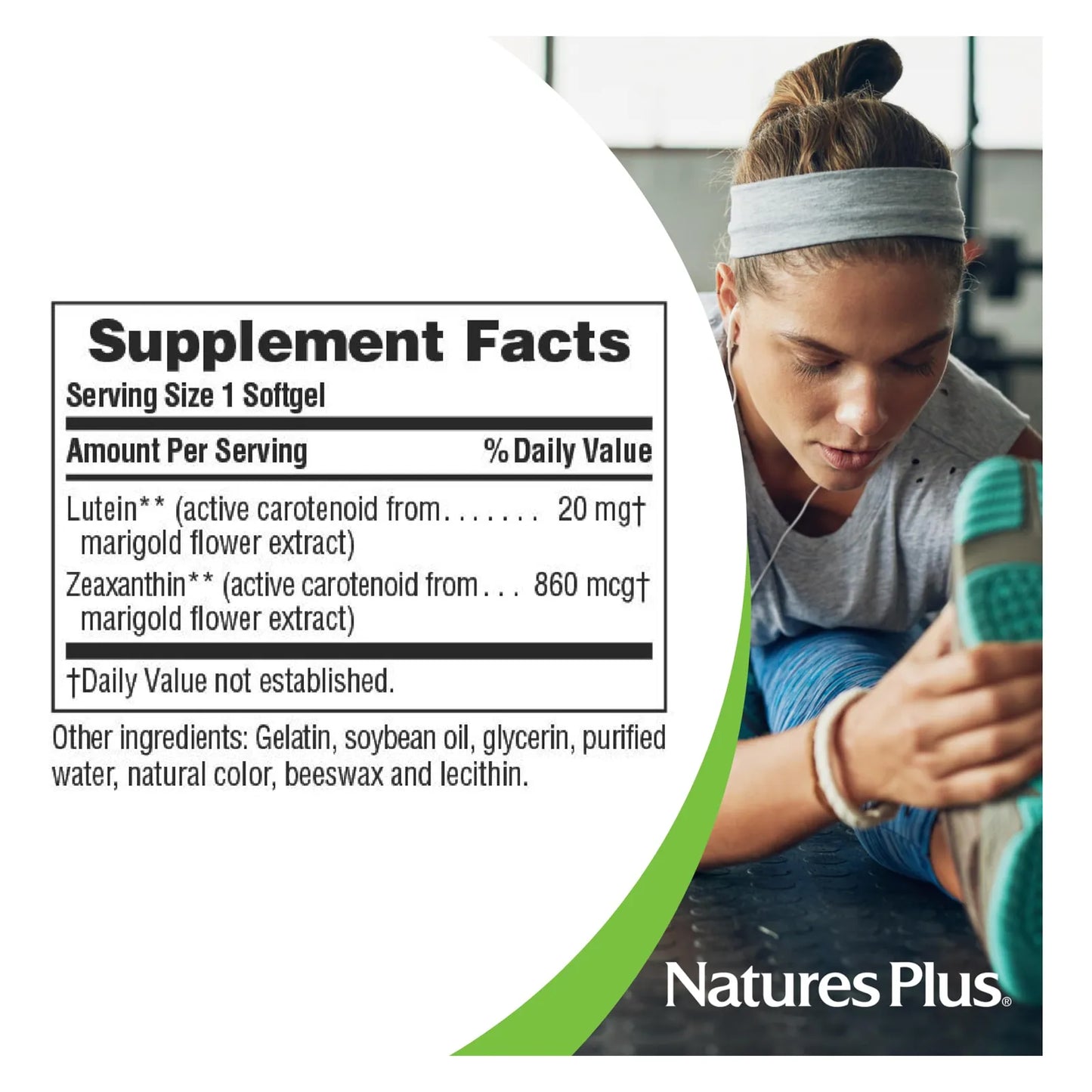 Luteina 20 Mg 60 Capsulas Blandas Antioxidante Ocular Con Zeaxantina Sin Gluten