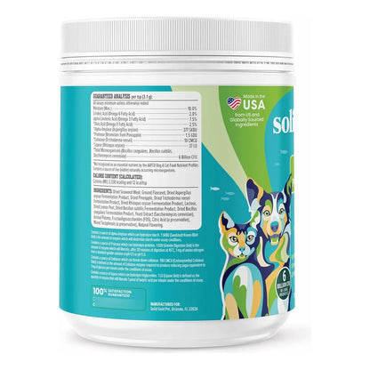 Mezcla En Polvo De Algas Con Probióticos Para Perros Y Gatos Salud Digestiva Y Pelaje Brillante