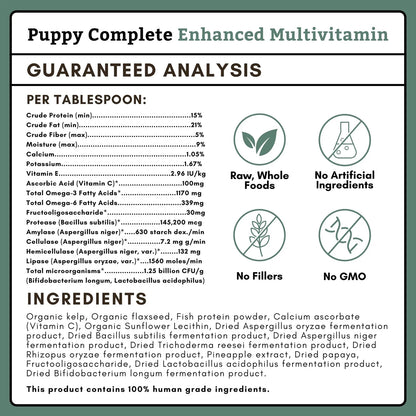 Vitaminas En Polvo Para Cachorros 227g Alivia Picazón Piel Pelaje Brillante Omega 3