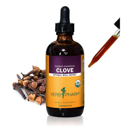 Extracto Liquido Organico De Clavo 120ml Certificado Absorcion Rapida Sin Gluten Ni Omg