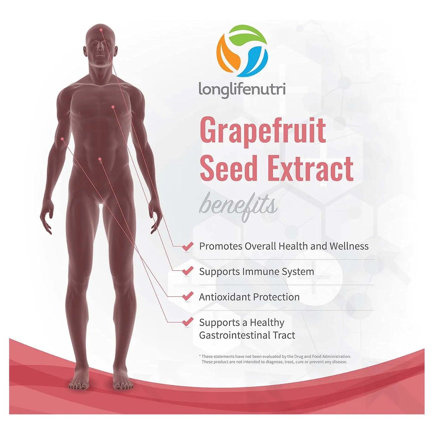 Extracto De Semilla De Pomelo 500 Mg 180 Cápsulas Veganas Potente Antioxidante Y Refuerzo Inmune