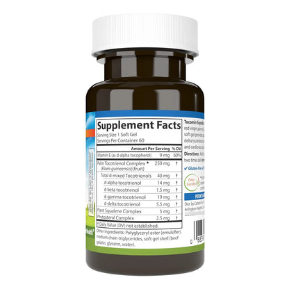 Tocomin SupraBio Complejo Tocotrienol Bio-Mejorado 60 Geles Blandos