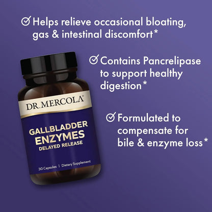 Enzimas Digestivas Dr Mercola 90 Capsulas Liberacion Retardada Soporte Vesicula Biliar