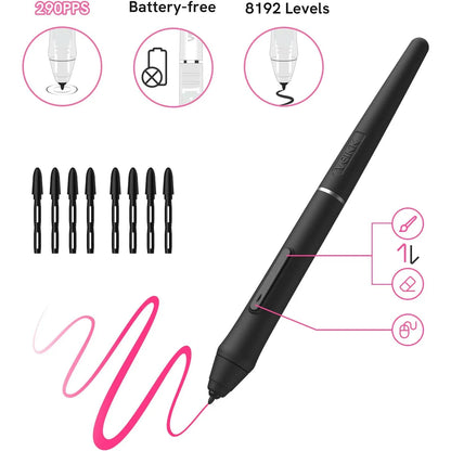 Tableta De Dibujo Veikk VK430 4x3 Pulgadas 8192 Niveles Compatible Multidispositivo