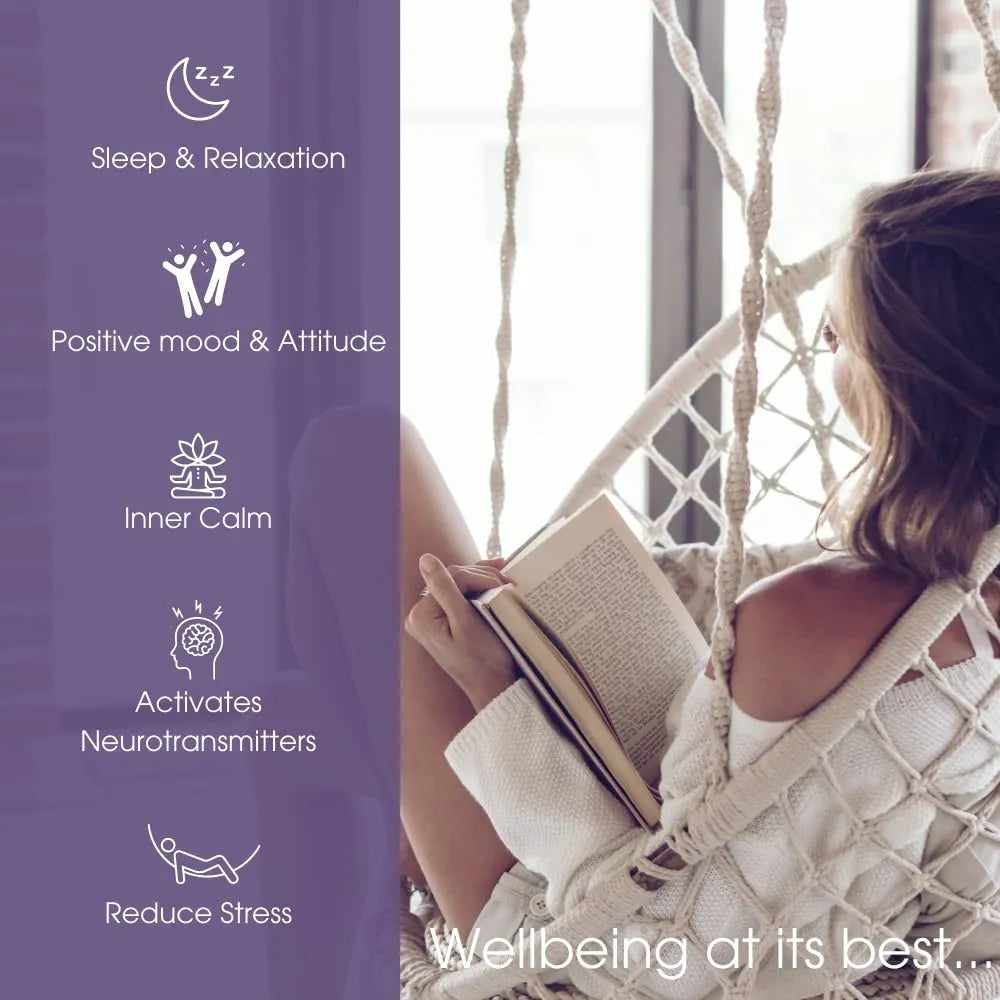 Pure 5 HTP Plus GABA Suplemento Para Sueño Estado De Ánimo Y Estrés 60 Cápsulas