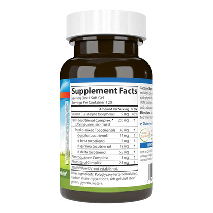 Tocomin SupraBio Complejo De Tocotrienoles 120 Capsulas Blandas Para Bienestar General