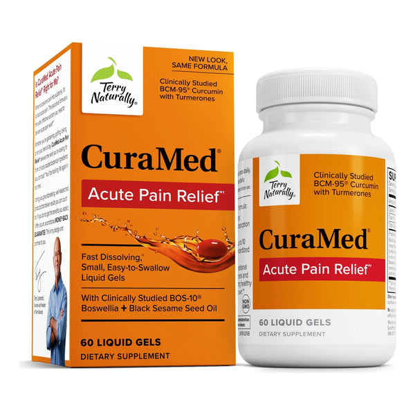 CuraMed Alivio Del Dolor Agudo Suplemento Con Curcumina BCM95 Y Boswellia BOS10 60 Geles