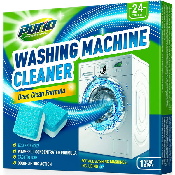 Comprimidos Limpiadores Lavadora 24 Unidades Fórmula Limpieza Profunda