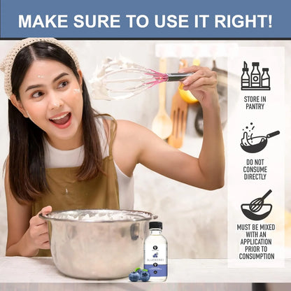 Extracto De Arándanos Dolce Flav 2 Onzas Sabor Intenso Multiusos Para Postres Y Helados