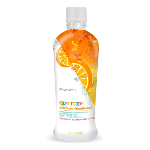 Kids Toddy Mega Multivitaminico Infantil 14 Vitaminas 10 Minerales Sabor Naranja 32 Oz
