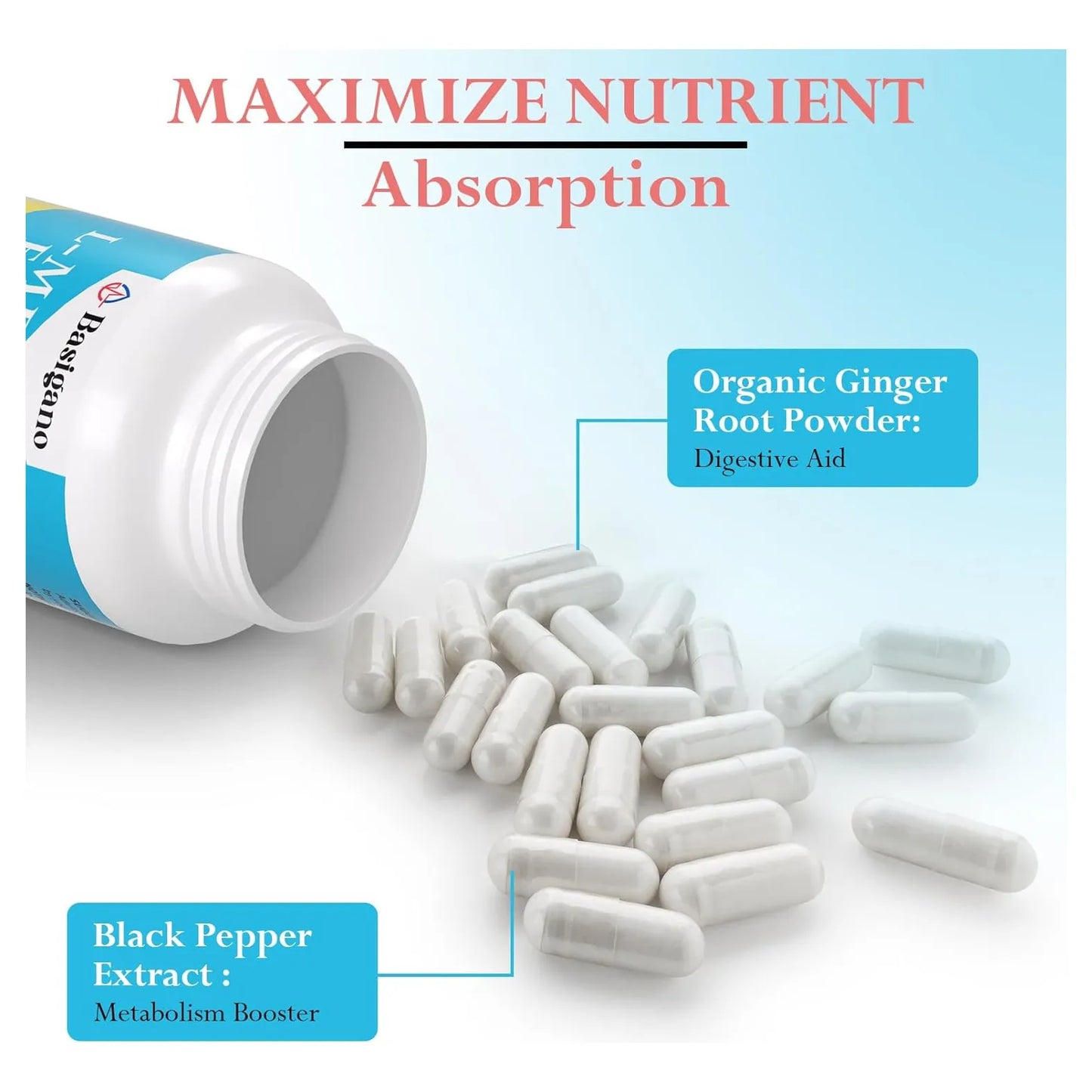 Capsulas De Metilfolato 15 Mg Con Vitaminas B6 Y B12 60 Cápsulas Vegetarianas